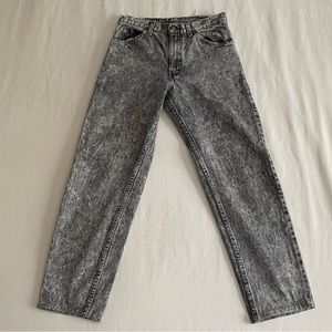Vintage Acidwash Levi’s - black, grey, white